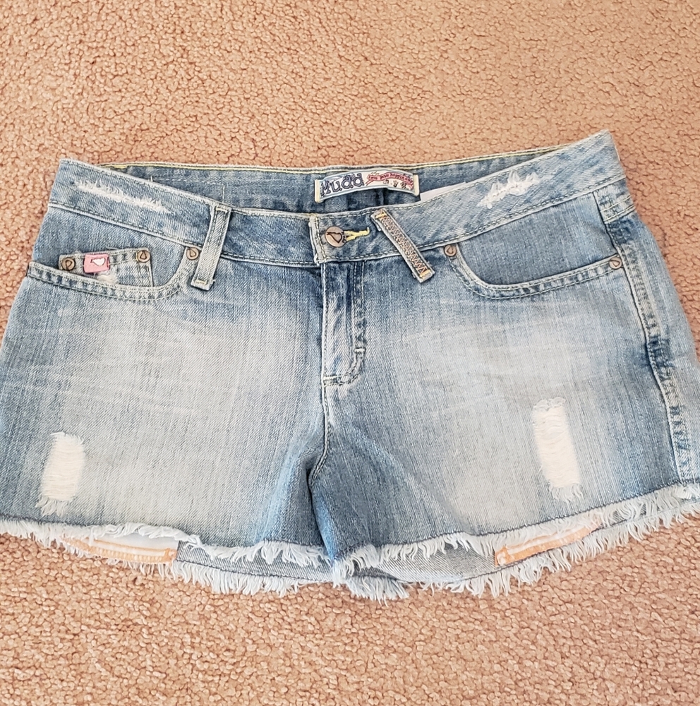Like New Distressed Jean Shorts